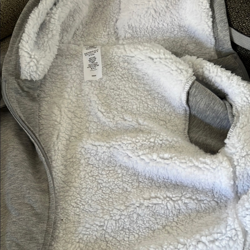 Disney Gray Zippered Hooded Sweatshirt - Picture 6 of 6
